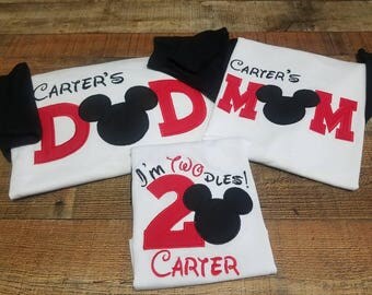 Celebrating mickey family pack/mickey 2nd birthday shirt/ Disney birthday shirt/mickey mouse birthday shirt
