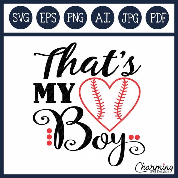 Download SVG, That's My Boy Baseball SVG, Baseball Mom Cut File ...