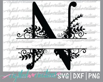 Monogram letter n | Etsy