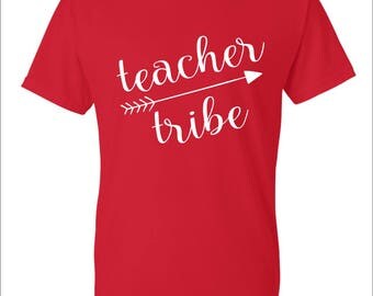 Teacher Tribe Shirts, First Day of School Shirt, School Spirit, Teacher Tee, Custom Design Tees, School Tees, School Spirit Shirts, Teacher