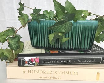 Hull Green Ceramic Planter