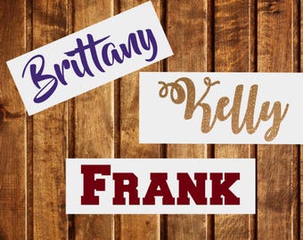Name Decal, Personalized Name Decal, YETI Name Decal, Tumbler Name Decal, Word Decal, Car Name Decal, Laptop Name Decal, Hashtag Decal