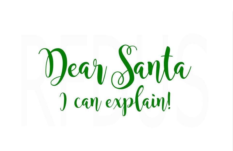 Download Dear Santa I can explain svg Tree svg cricut cutting file