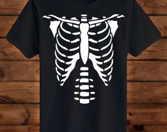 Skeleton shirt | Etsy