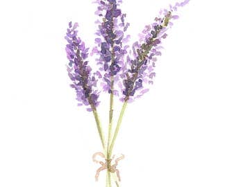 Lavender painting | Etsy