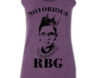 Notorious RBG Shirt - Tank Top. Notorious RBG Shirt. Notorious RBG Tank Top. Women's Racerback Tank Top. Ruth Bader Ginsburg Shirt. S-2XL.