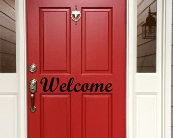 Welcome Door Decal, Door Decal, Door Sticker, Porch Decal, Entryway Decals, Welcome Wall Decal, Business Door Decal, Office Door Decal, Door