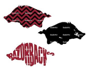 Razorback svg Wild Boar svg Arkansas svg American football svg NFL svg files for cricut svg for silhouette vector cut files svg png eps dxf