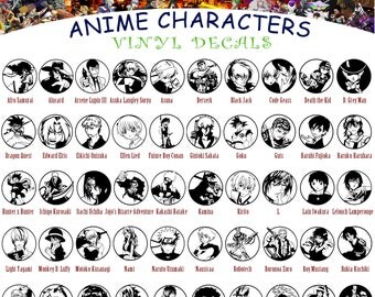 Anime Characters Vinyl Decal Sticker Car Wall Window Goku Naruto Dragon Ball Z