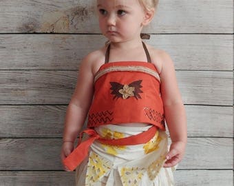 Moana costume, Moana outfit, baby Moana dress, Moana birthday, toddler Moana, disney Moana, Halloween costume, Toddler Halloween Costume