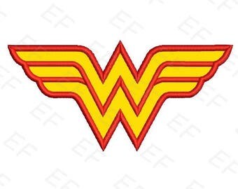 10 sizes Wonder woman applique design - instant download digital file