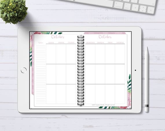 goodnotes digital planner template free