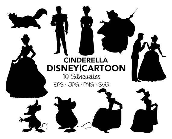 Cinderella Disney SVG Clipart high resolution files