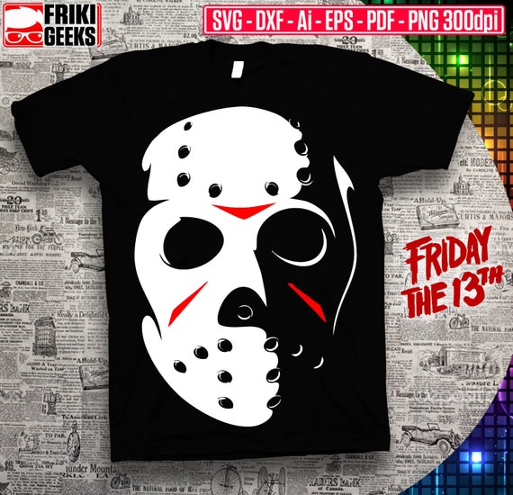 Download Friday the 13 Jason Voorhees Mask2 HALLOWEEN SVG dxf eps