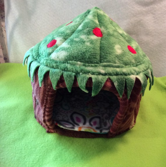 Hedgehog Guinea Pig Tree House Pocket Pet House Fleece Pet