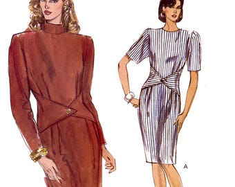 Vogue 7664 Sewing Pattern for Misses' Dress - Uncut - Size 14, 16, 18