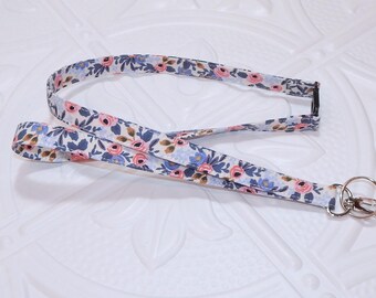 Fabric Lanyard Breakaway - Lanyard For Keys - Lanyard Badge Holder - Rifle Paper Co Lanyard