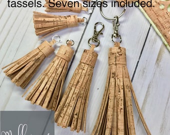 SVG files for cutting Cork Fabric Tassels (7 sizes included) - MollyMade