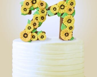 Chocolate Number Cake Topper, 21st Birthday Cake Topper, Edible Cake Topper, Number Birthday Cake Topper