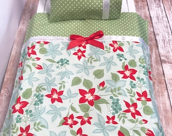 Doll Bedding, 18 Inch Doll Bedding, Doll Sheets, Doll Pillow, Includes Doll Pillow Case, Pillow and Sheet, Nanea Inspired