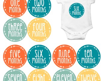 Baby Boy Month Stickers Printable Turtle Monthly Baby