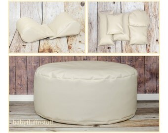 COMBO SAVINGS**Marine Travel Bean Bag Poser, Set of Wedge Poser Pillows and Five Pack of Posing Pillows