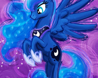 Princess Luna - My Little Pony Friendship is Magic Art Print Poster