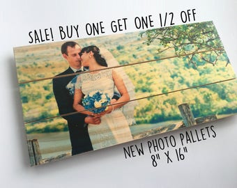 Pallet Sign, Pallet Art, Anniversary Gift, 5th Anniversary, Custom Photo Pallet, Pallet Wall Art, Rustic Home Decor, Picture Frame, Wood