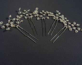 Bridesmaid hair pins, bridal hair pins, hair pins wedding, hair pins bridal, hair pins bridesmaids, pearl hair pins, custom orders welcome