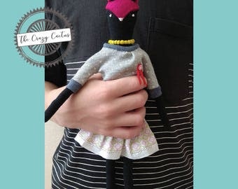 Miss Foxy · Handmade stuffed animal doll