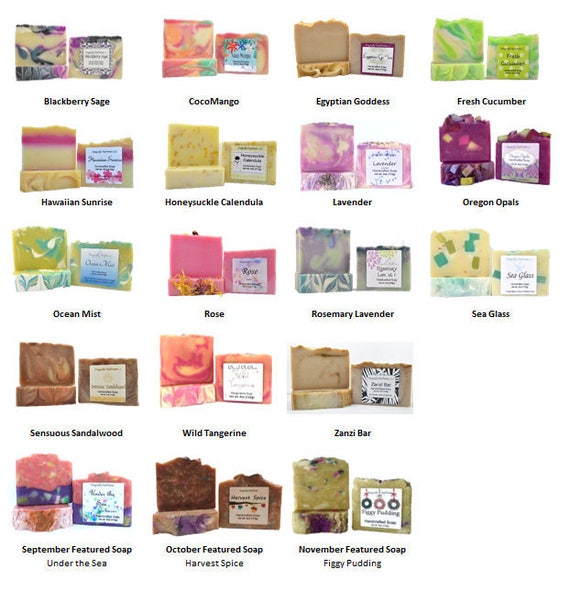 10 Handcrafted Soap Bars Soap Bar Bulk Soap Gift Set
