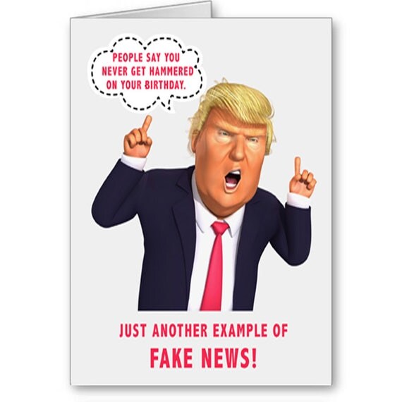 Trump Birthday Card Funny Trump Card Political Card