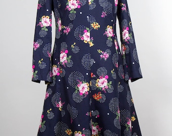 Vintage Dress with Floral Print