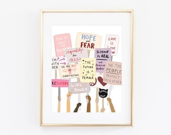 Women's March Art Print