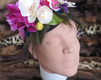 Summer Peacock Fascinator