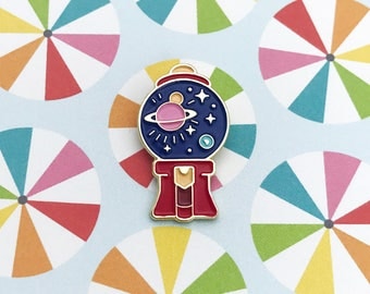 Space Gumball Enamel Pin