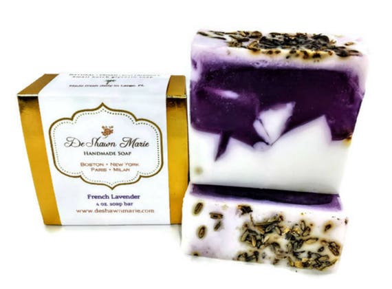 SOAP- French Lavender Soap - Vegan Soap - Handmade Soap - Real Lavender Soap- Soap Gift