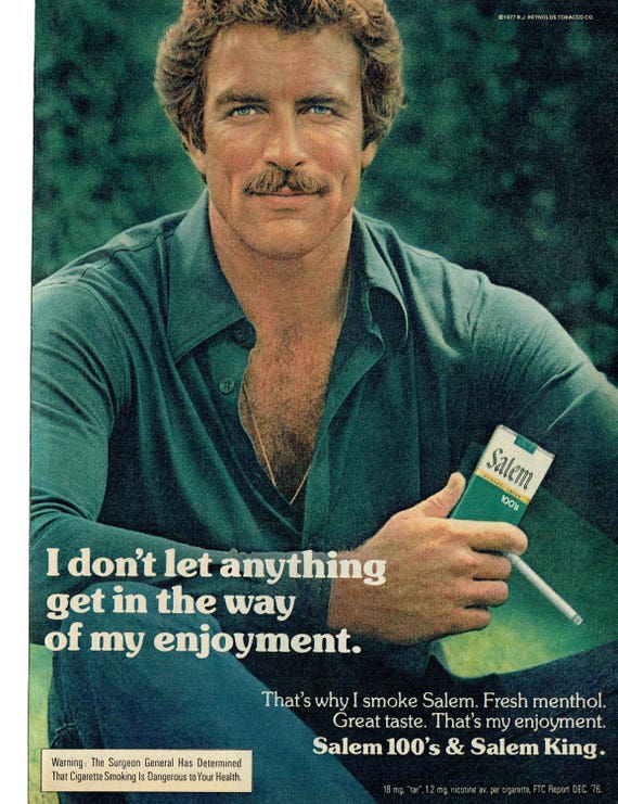 1976-advertisement-tom-selleck-for-salem-100-s-king