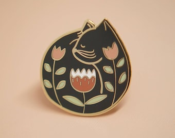 Cat Nap Enamel Pin // Hard Enamel - Enamel Pin - Pin - Lapel Pin - Flair - Brooch - Collar Pin - Hat Pin - By Justine Gilbuena
