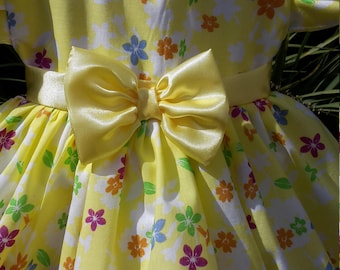 Yellow Floral Baby Dress Perfect for Summer.