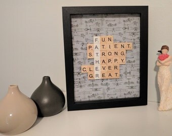 Scrabble Frame Gift - Father