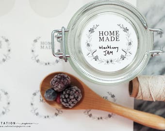Homemade Stickers - Canning Labels - Handmade Labels - Sticker Labels - Jam Labels - Preserves - Canning Stickers