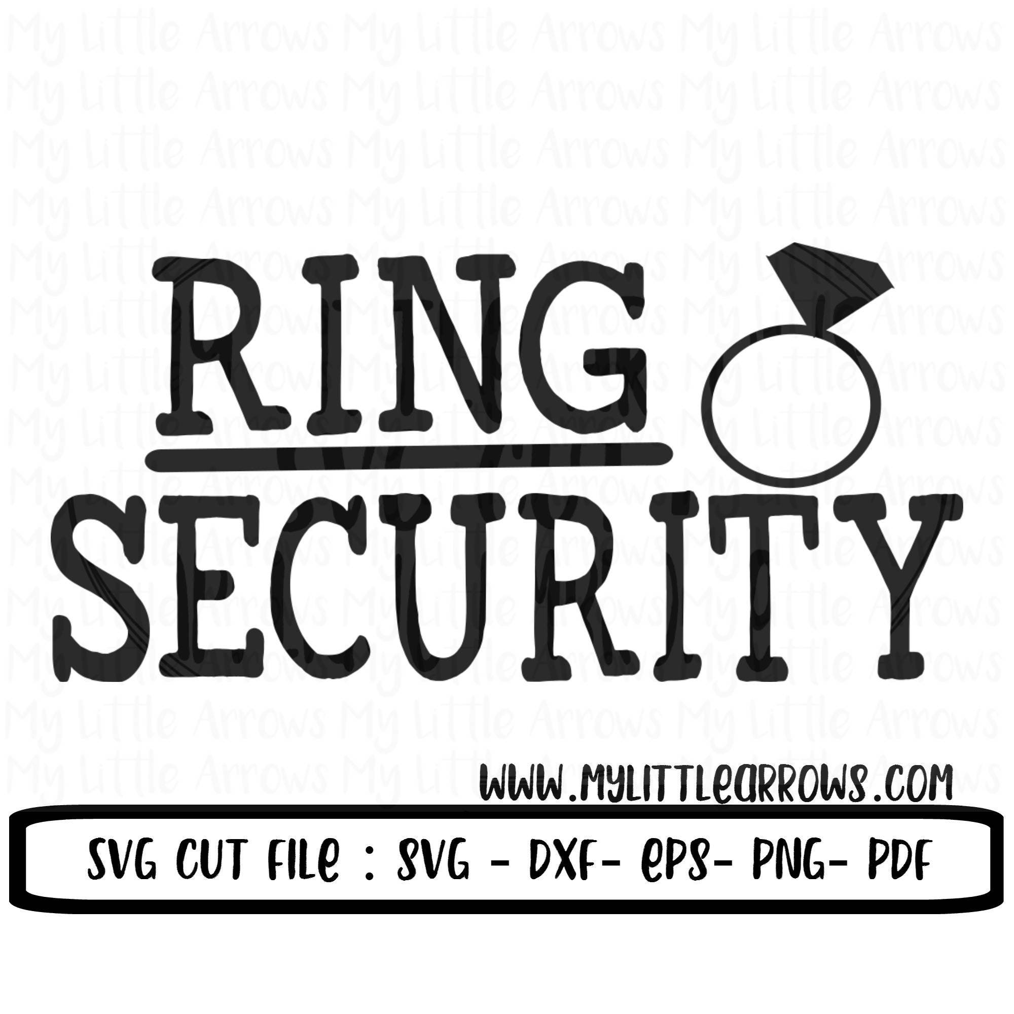 Ring security SVG DXF EPS png Files for Cutting Machines