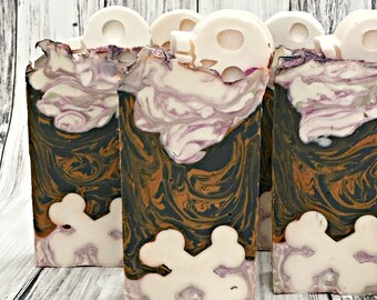 Halloween Soap - Skull Soap - Goth Soap - Lord of Misrule Type - Homemade Soap - Fall Soap - Autumn Soap - Halloween Gift Bag Favor