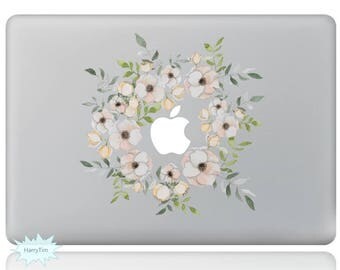 Flowers Macbook Decal Mac Stickers Macbook Decals Macbook Stickers Apple Decal Mac Decal Stickers Laptop Decal