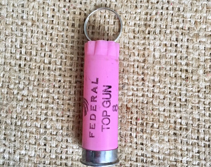Shotgun Ammo Key Fob, Pink Ammo Keychain, Shotgun Shell Keychain, 12 Gauge Keychain, Ammo Keychain, Bullet Keychain, Stocking Stuffer