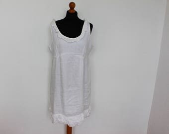 White linen dress | Etsy