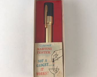 Martini Tester, Vintage Barware, Pocket Martini tester, Party Trick, Vintage Drinkware accessory, Gourmet Martini Tester, Mid Mod Barware