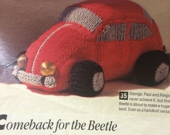 Pattern Beetle car amigurumi. By Caloca Crochet