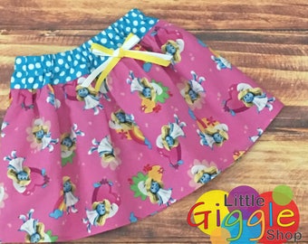 Smurfs, Smurfs Birthday, Smurfette, Smurfette Skirt, Smurfs Party, Smurfette Party, Smurf Clothing, Smurfette Costume, Handmade